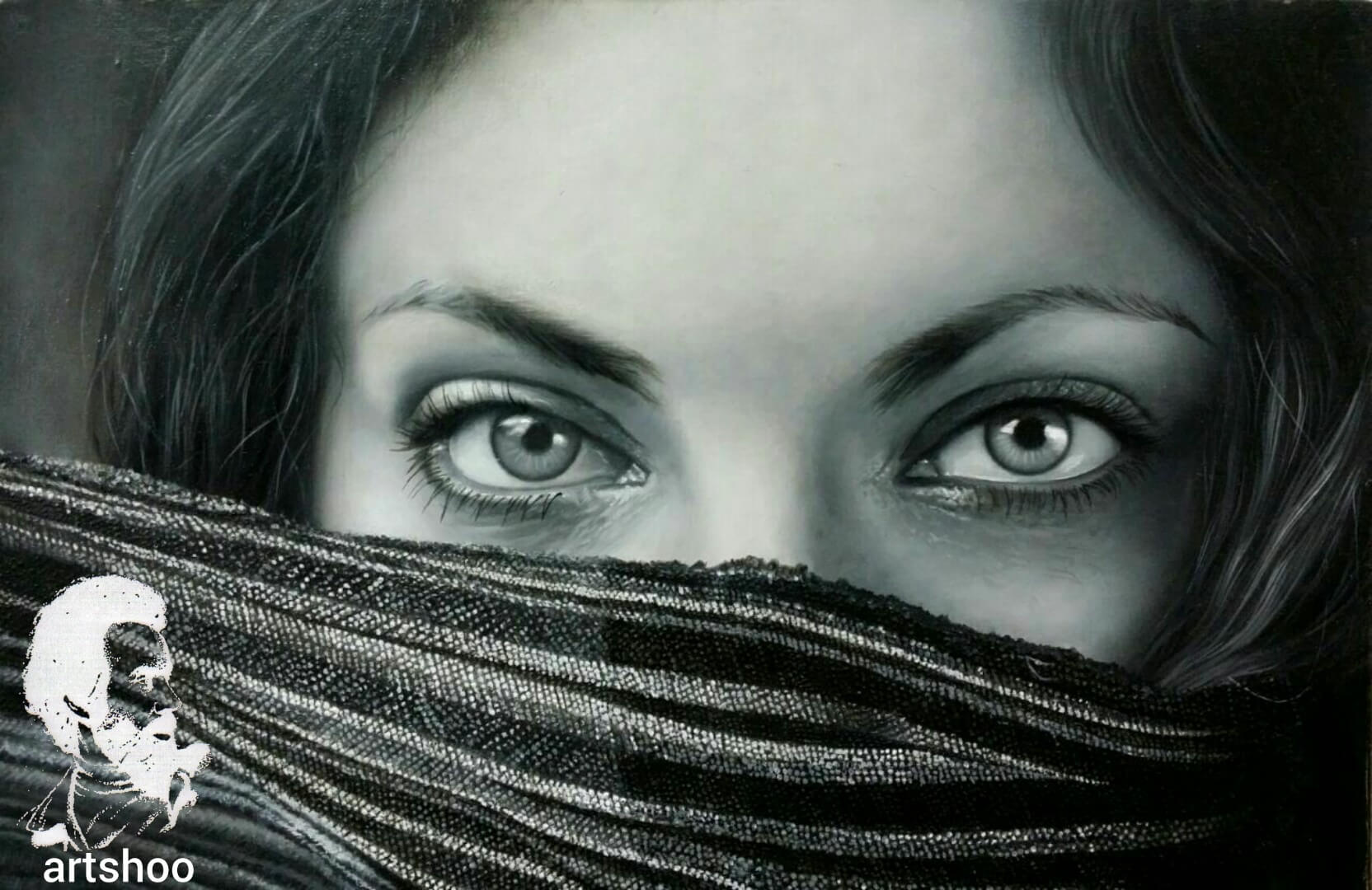 آموزش نقاشی سیاه قلم